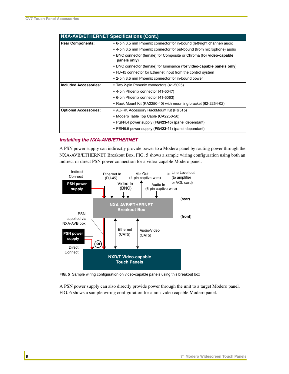 Installing the nxa-avb/ethernet | AMX NXD-CV7 User Manual | Page 16 / 184