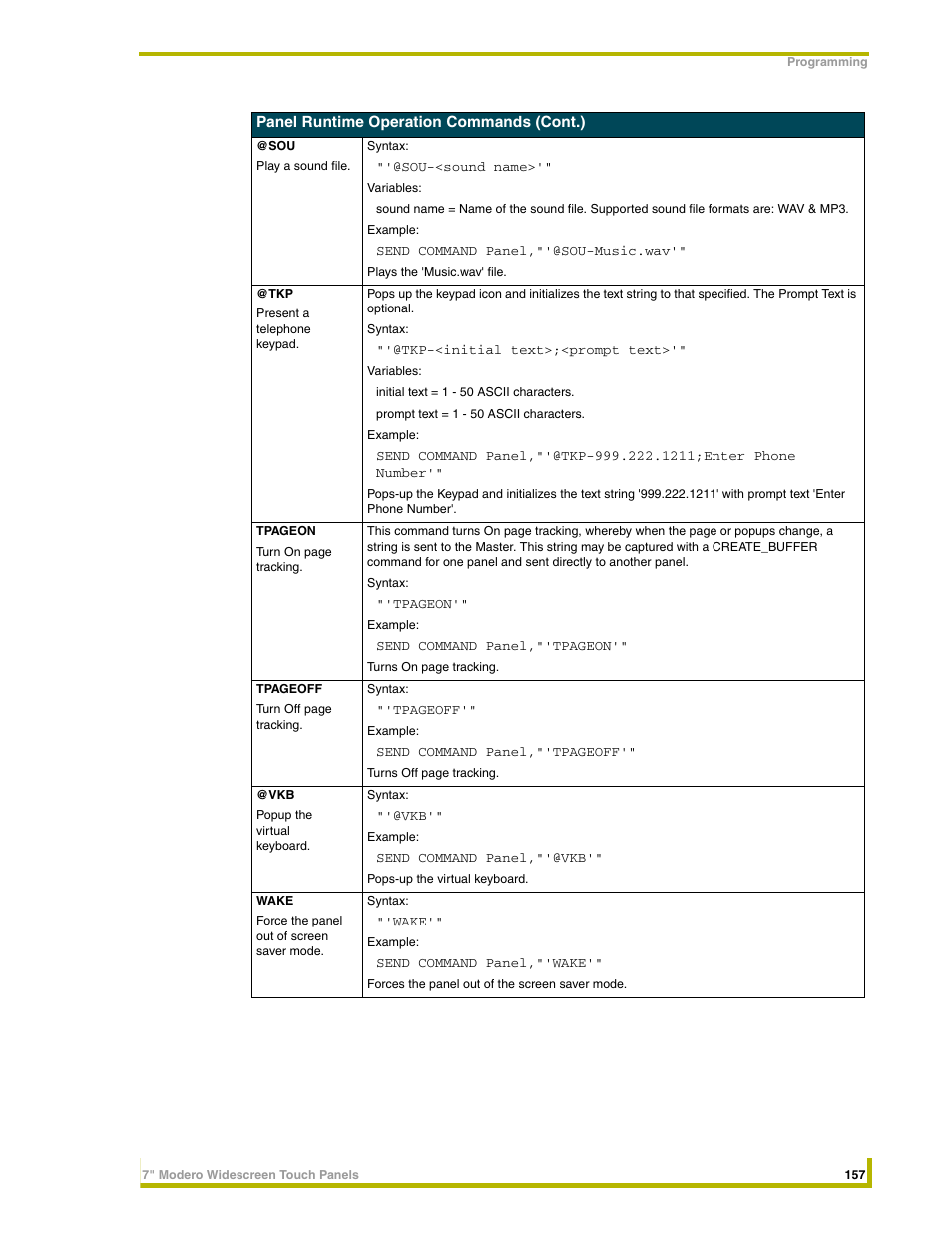 AMX NXD-CV7 User Manual | Page 165 / 184