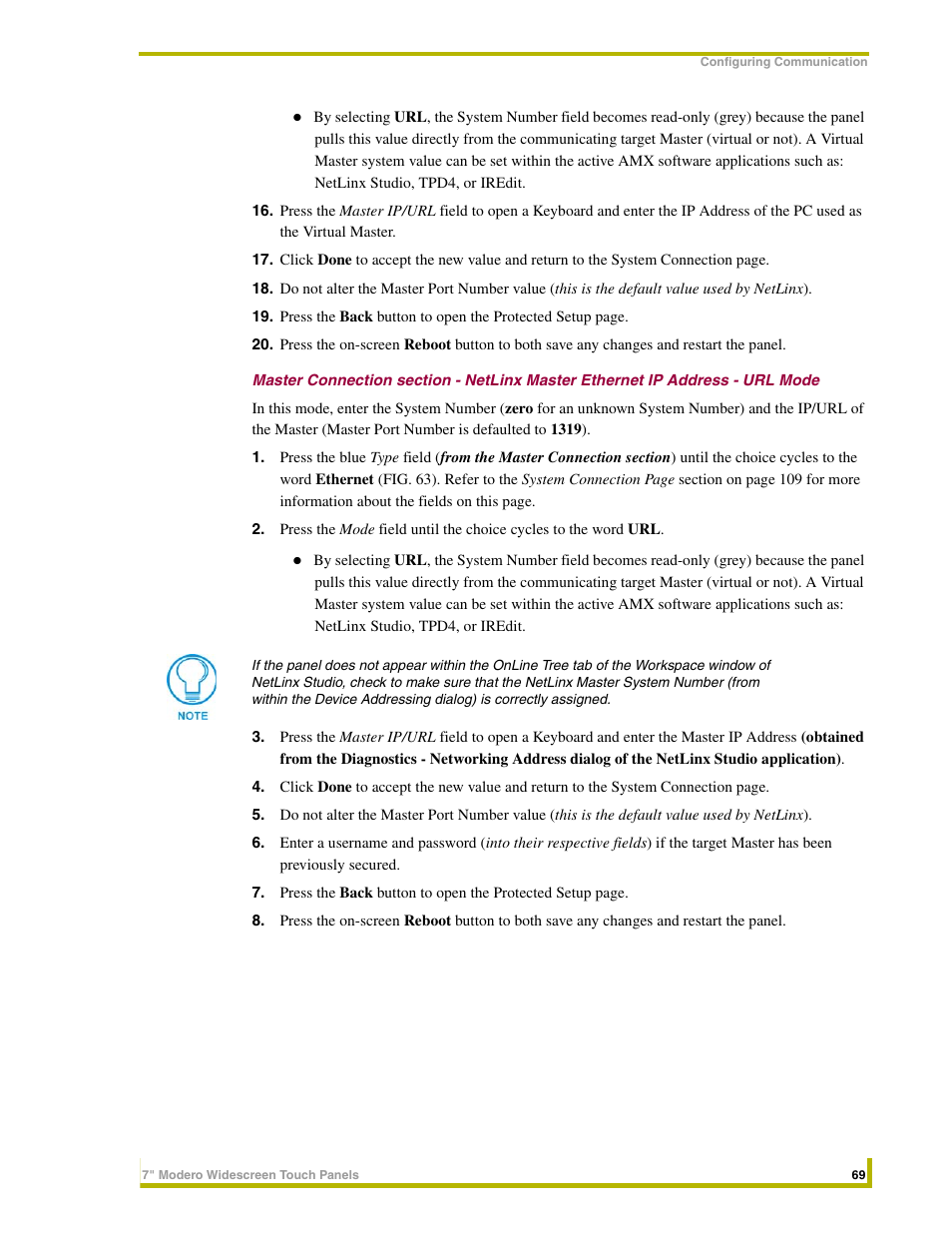 AMX NXD-CV7 User Manual | Page 77 / 184