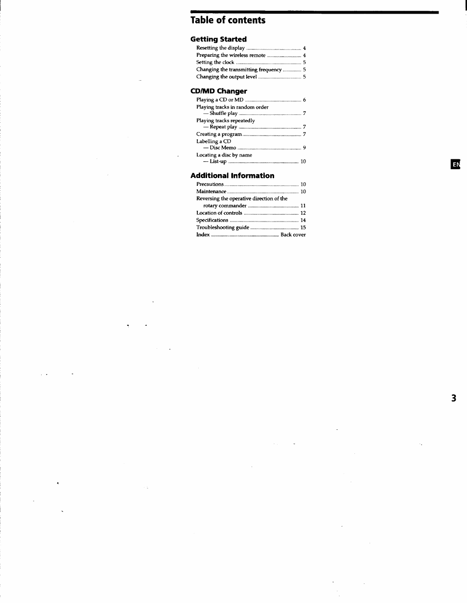 Sony CDX-T68PKG User Manual | Page 3 / 16