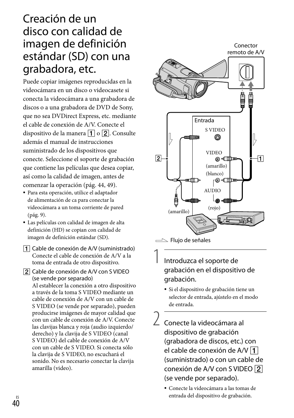 Grabadora, etc | Sony HDR-CX520V User Manual | Page 108 / 135
