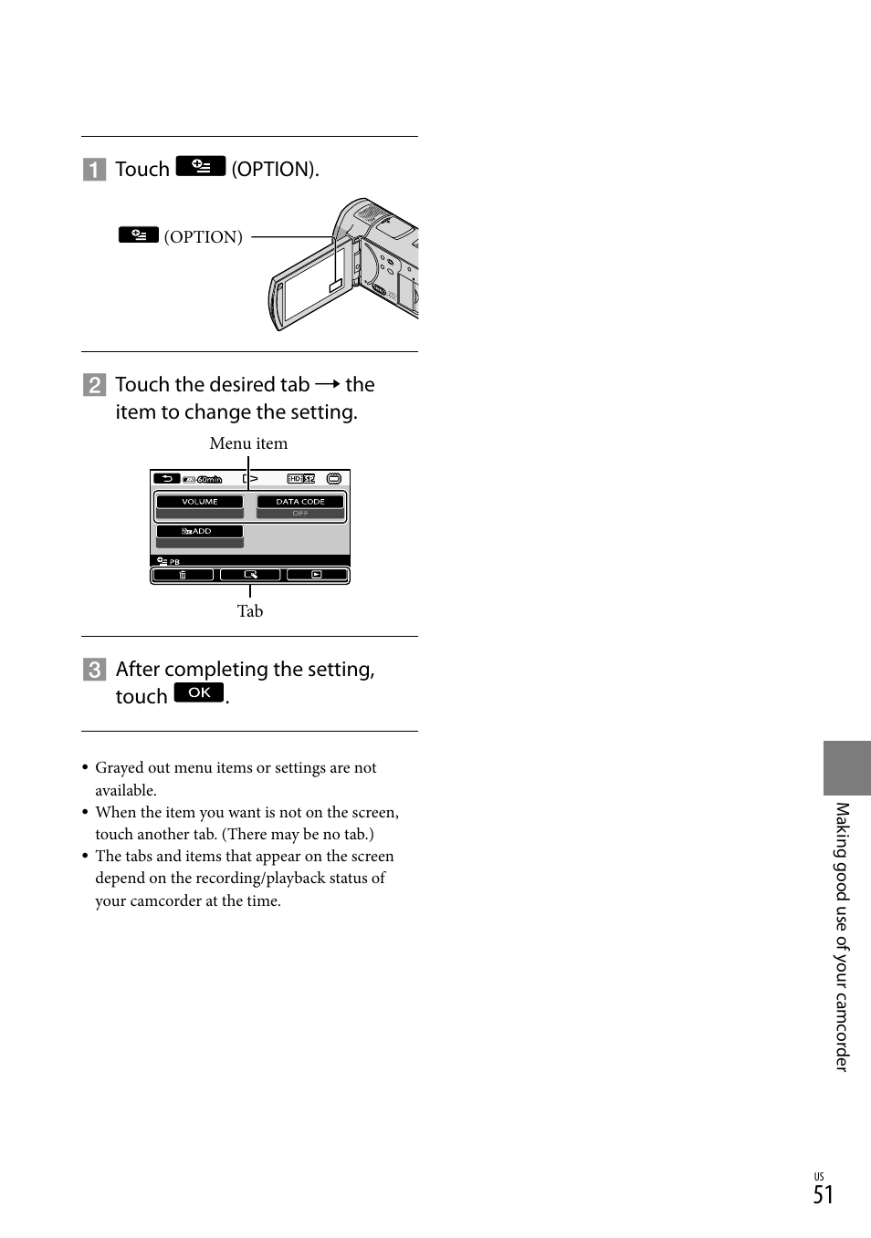 Sony HDR-CX520V User Manual | Page 51 / 135