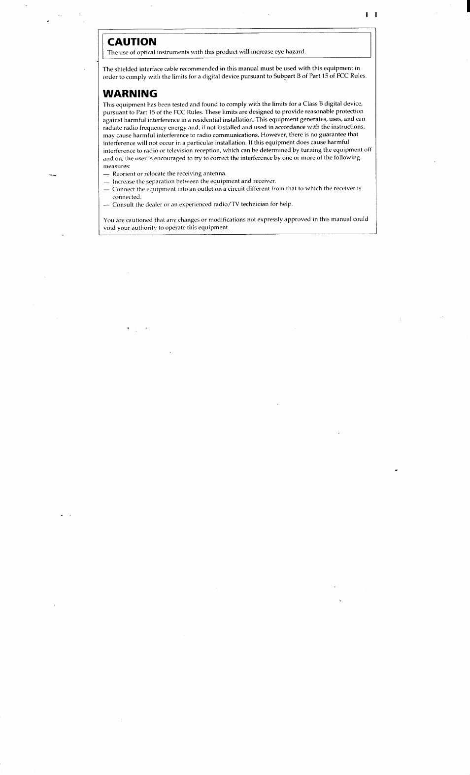 Caution, Warning | Sony CDX-81 User Manual | Page 2 / 16