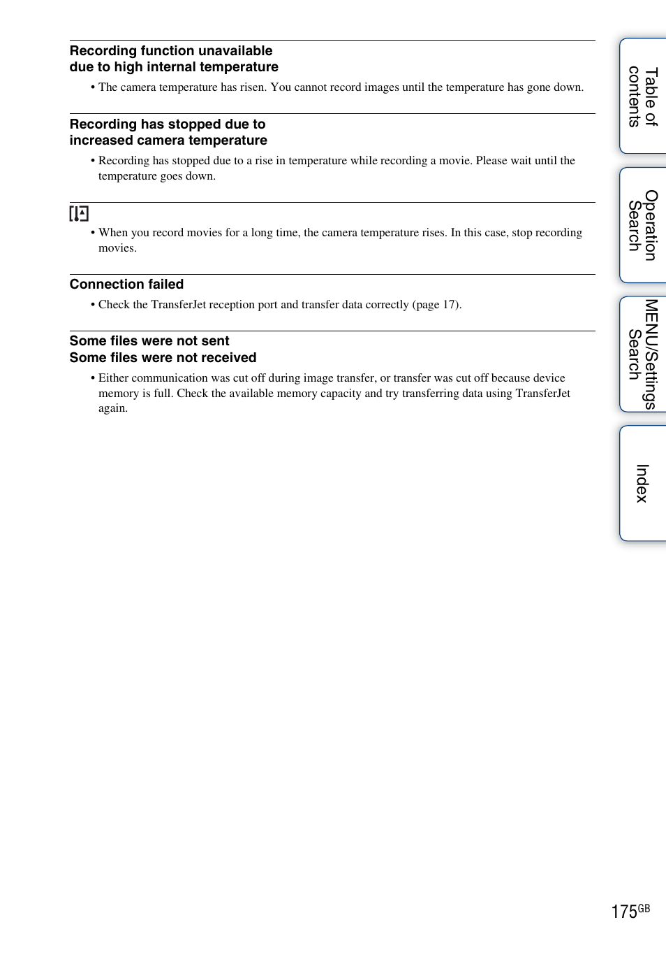 Sony DSC-TX9 User Manual | Page 175 / 190