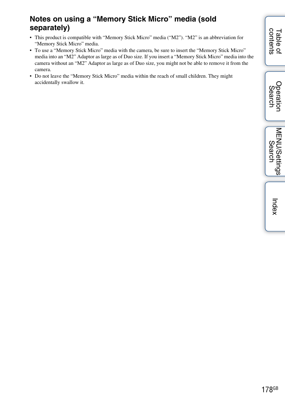 Sony DSC-TX9 User Manual | Page 178 / 190