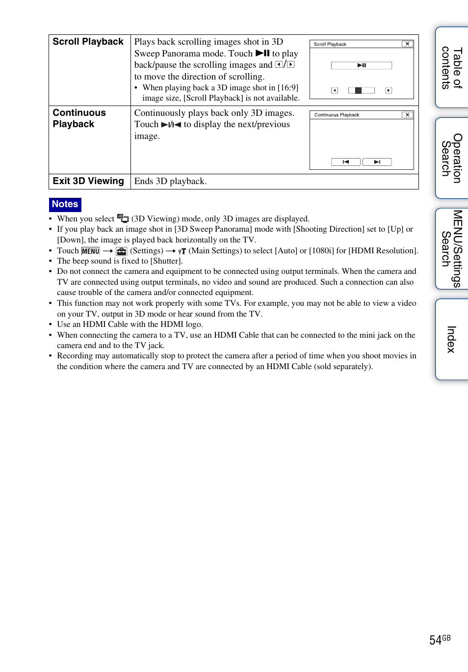 Sony DSC-TX9 User Manual | Page 54 / 190