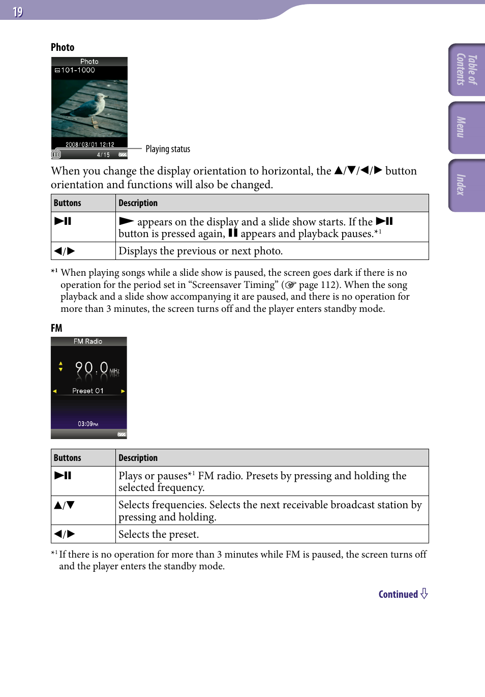 Sony NWZ-S638FREDWM User Manual | Page 19 / 166
