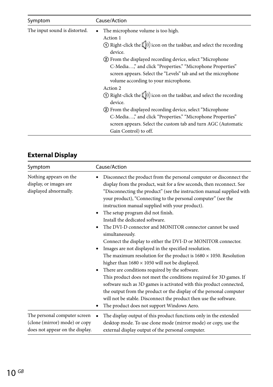 External display | Sony VGP-UPR1 User Manual | Page 22 / 57