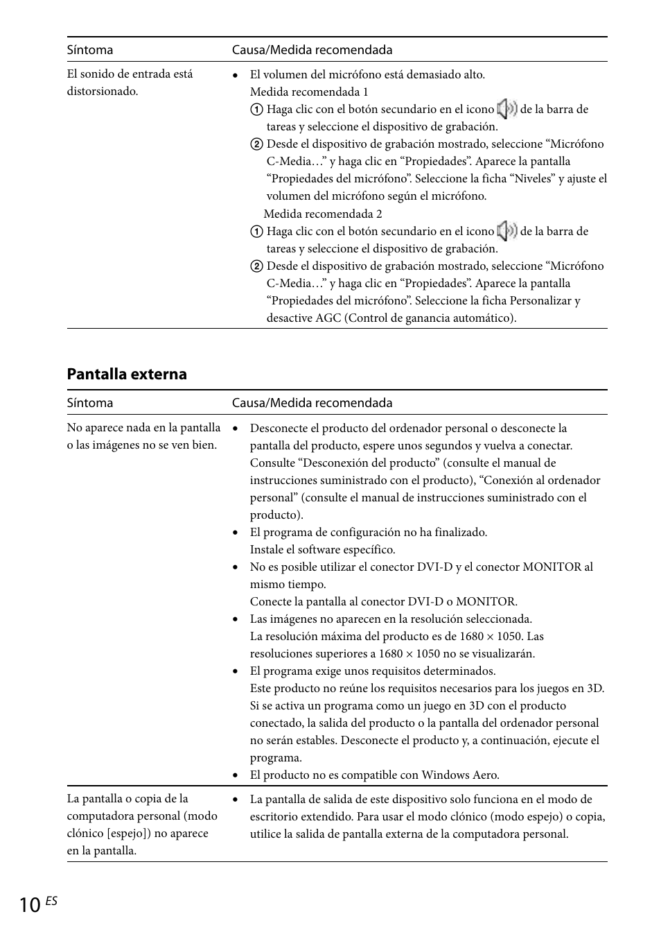 Pantalla externa | Sony VGP-UPR1 User Manual | Page 44 / 57