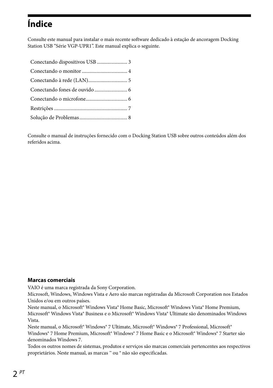 Índice | Sony VGP-UPR1 User Manual | Page 47 / 57
