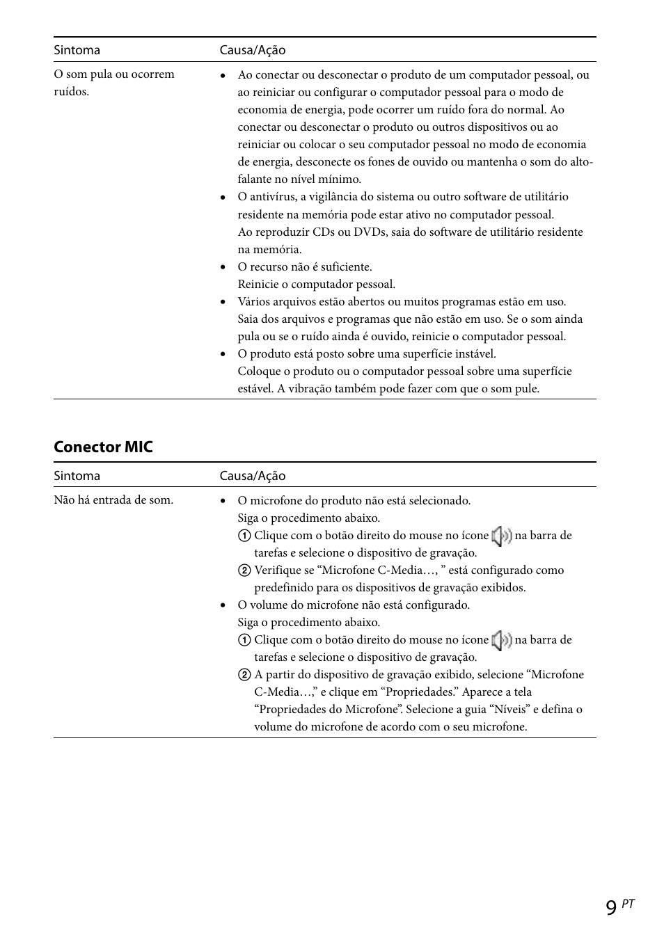 Conector mic | Sony VGP-UPR1 User Manual | Page 54 / 57