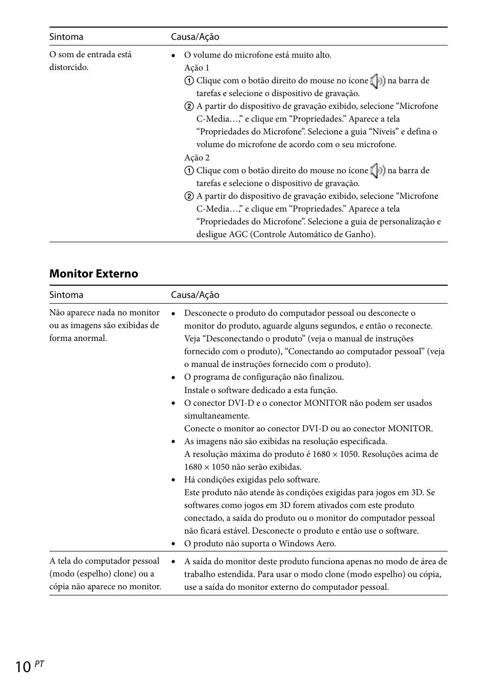 Monitor externo | Sony VGP-UPR1 User Manual | Page 55 / 57