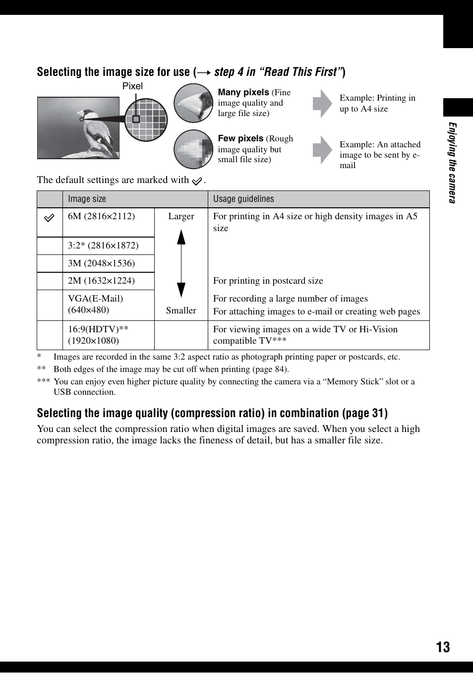 Sony DSC-S600 User Manual | Page 13 / 99