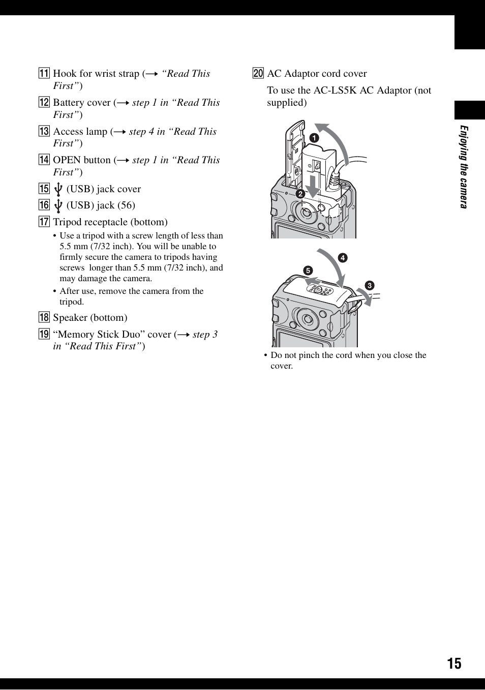 Sony DSC-S600 User Manual | Page 15 / 99