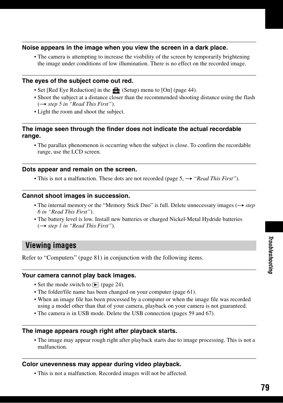 Viewing images | Sony DSC-S600 User Manual | Page 79 / 99