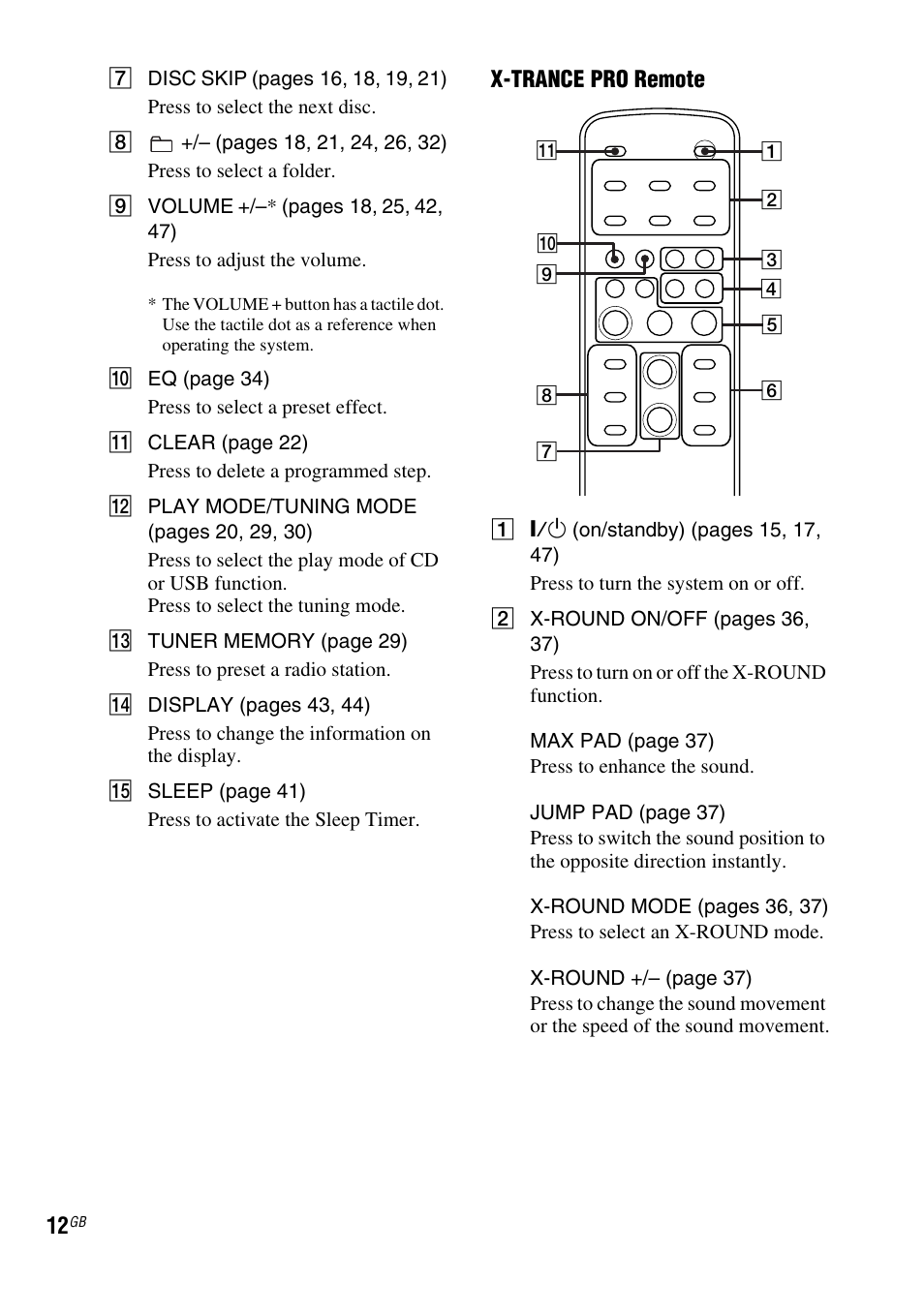 Sony FST-ZUX9 User Manual | Page 12 / 60