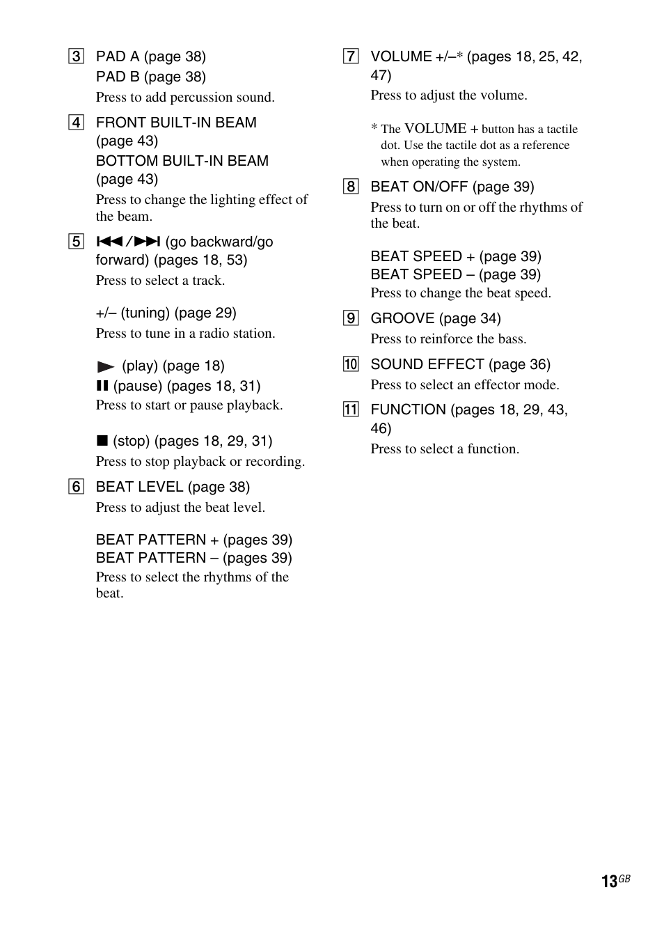 Sony FST-ZUX9 User Manual | Page 13 / 60