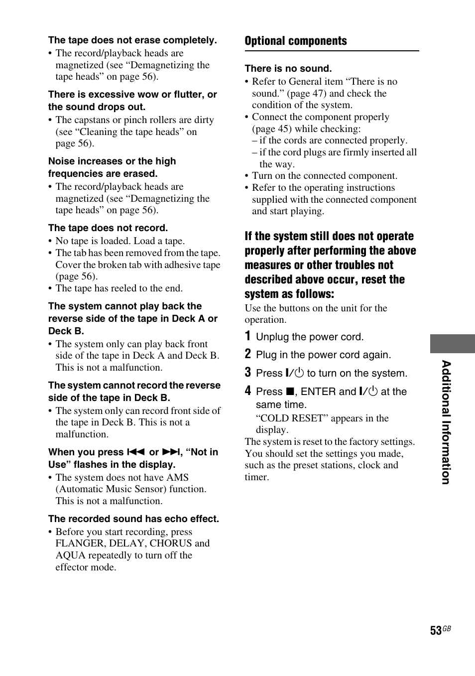 Sony FST-ZUX9 User Manual | Page 53 / 60