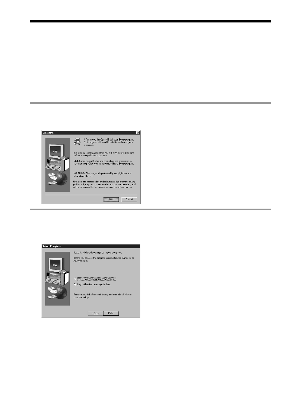 Step 3: installing the openmg jukebox software | Sony NW-E3 User Manual | Page 10 / 36