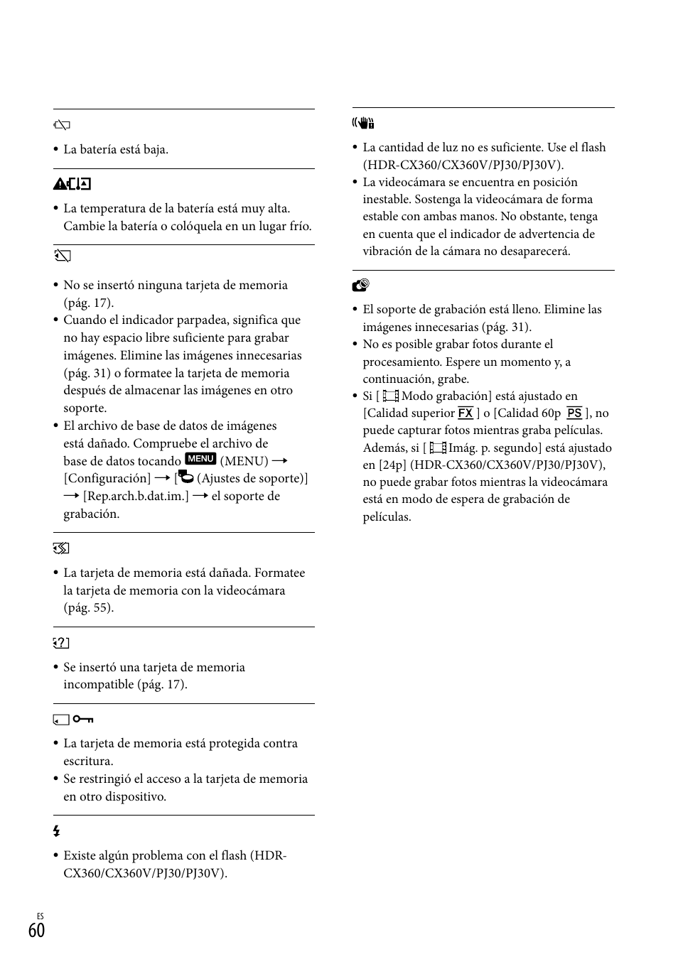 Sony HDR-CX360V User Manual | Page 136 / 151