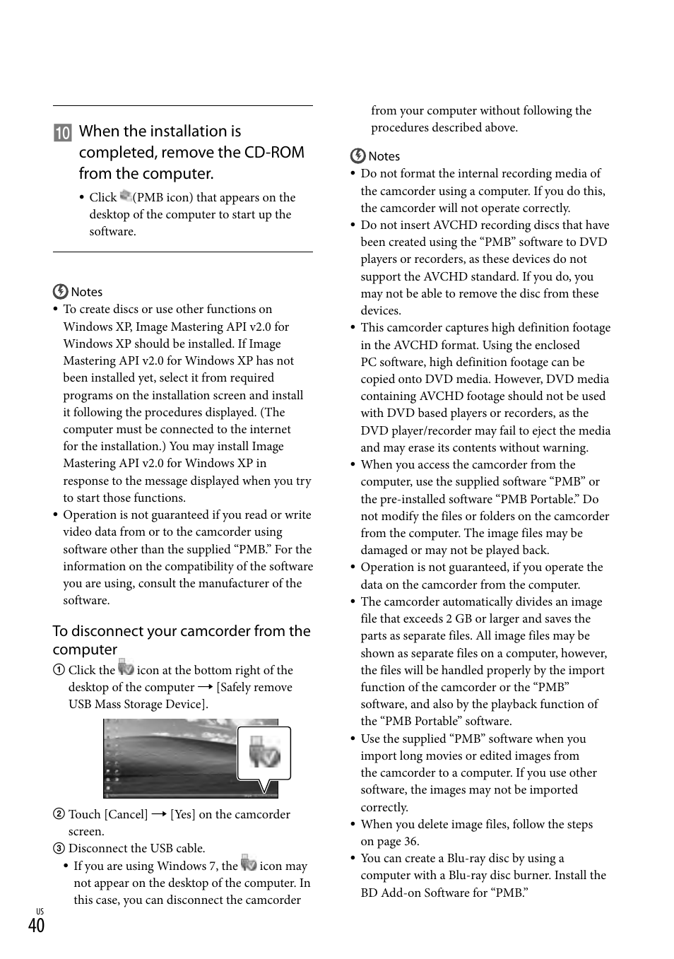 Sony HDR-CX360V User Manual | Page 40 / 151