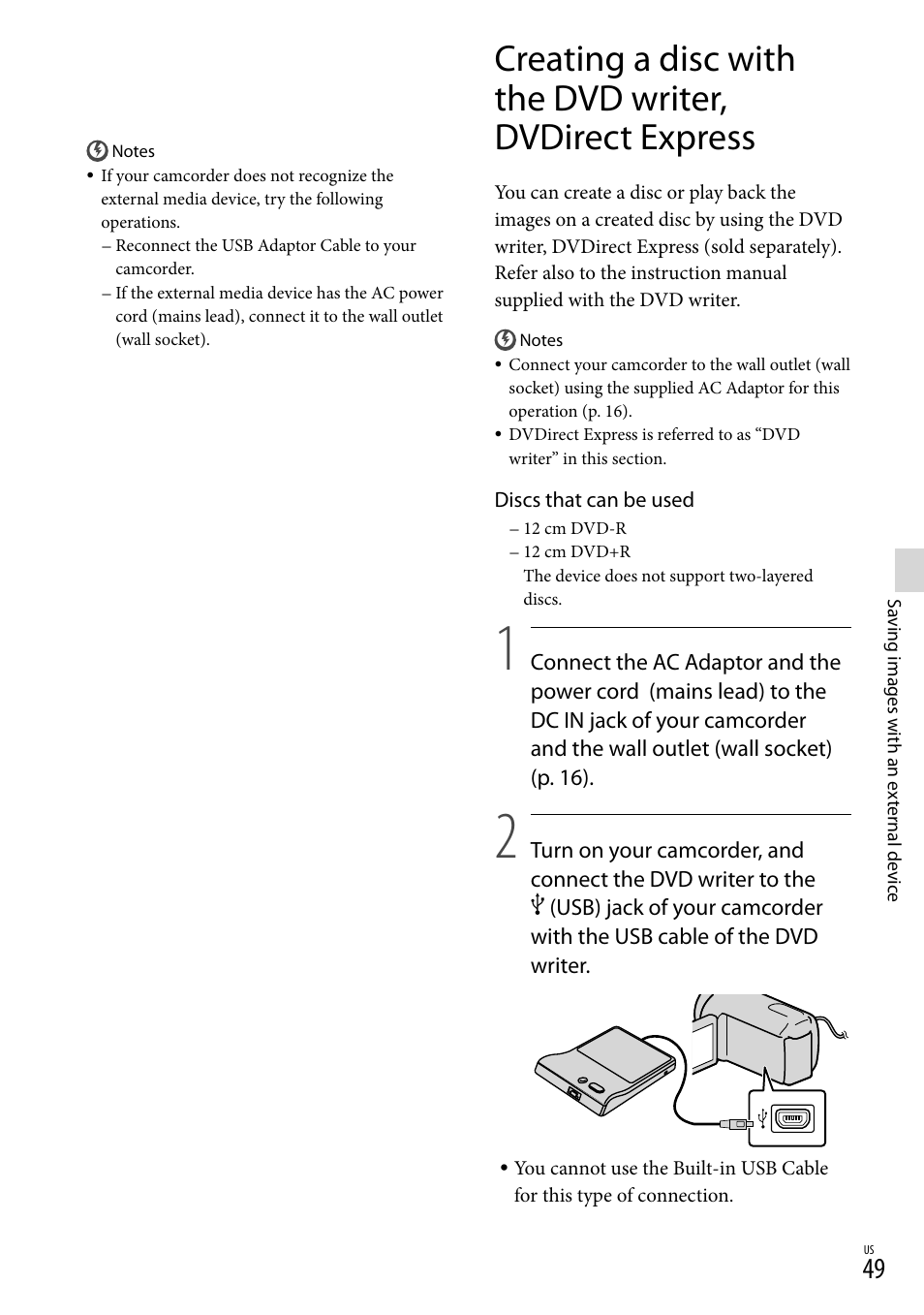 Sony HDR-CX360V User Manual | Page 49 / 151