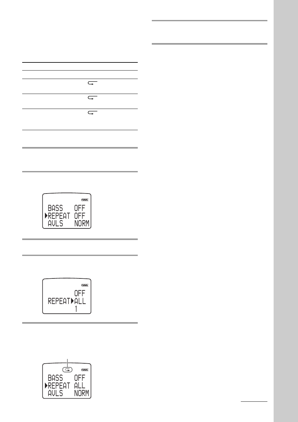 Playing tracks repeatedly (repeat), 19 playing tracks repeatedly (repeat) | Sony NW-MS7 User Manual | Page 19 / 44