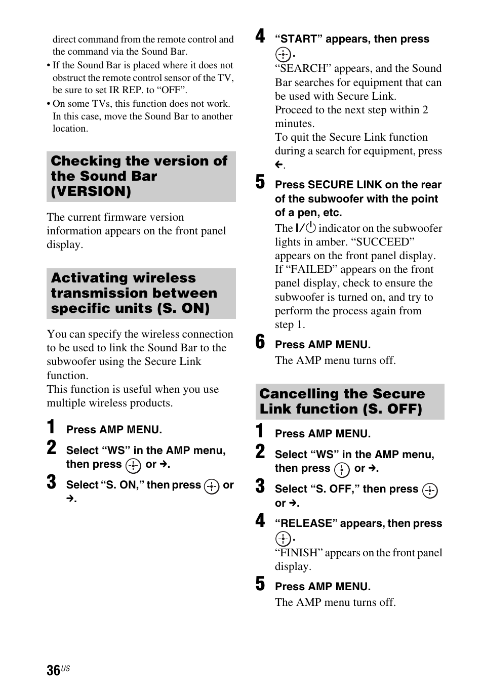 Sony HT-CT260 User Manual | Page 36 / 130