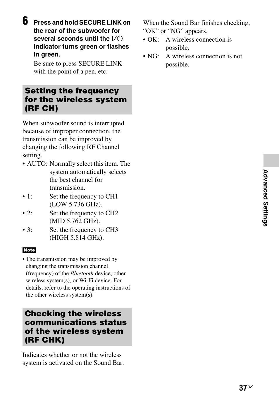 Sony HT-CT260 User Manual | Page 37 / 130