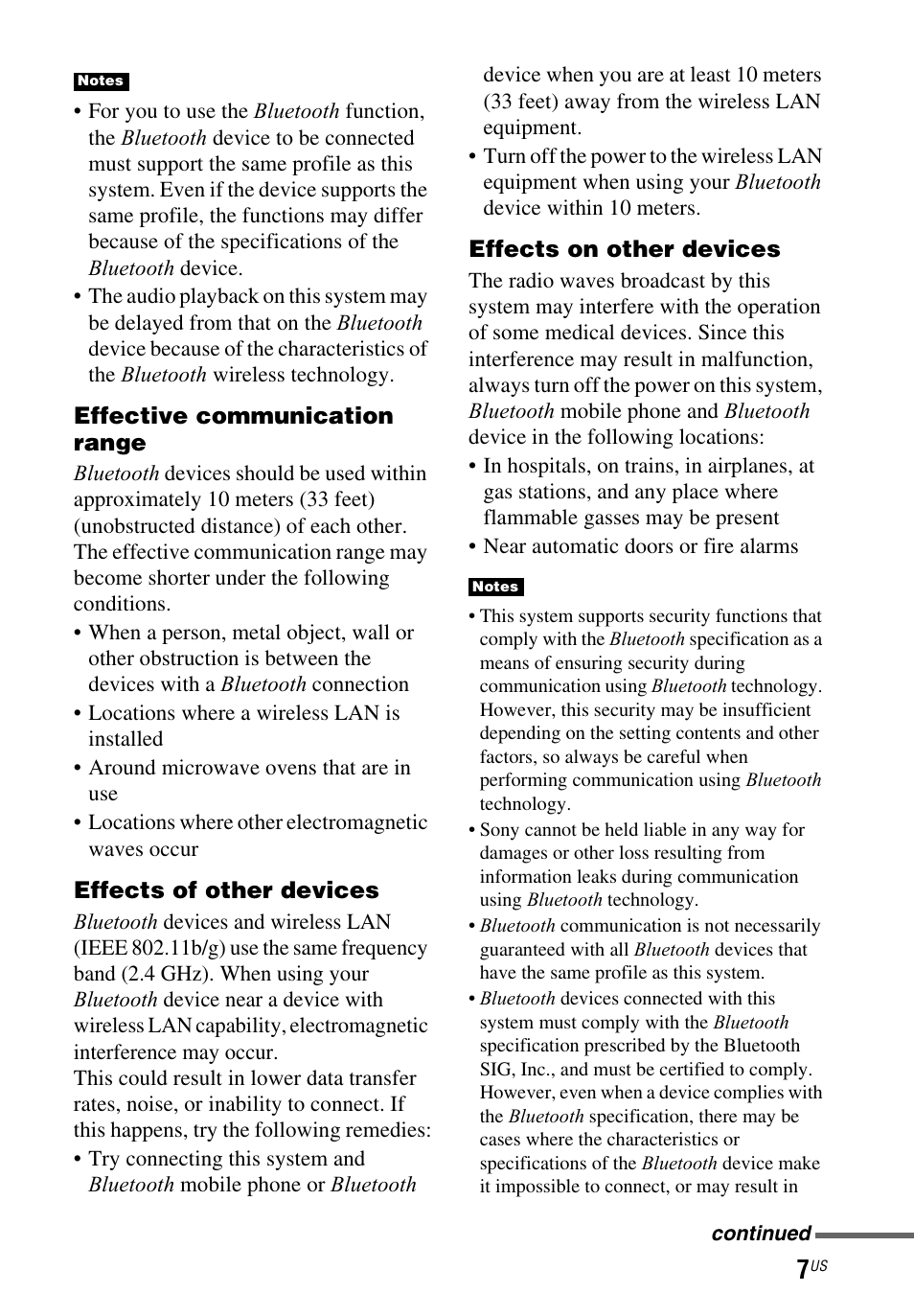 Sony HT-CT260 User Manual | Page 7 / 130