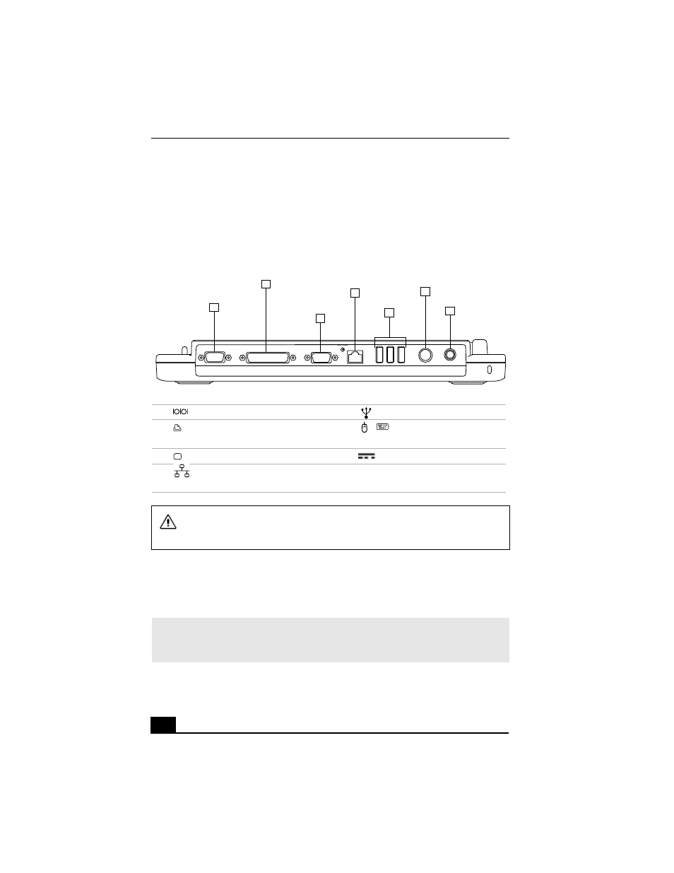 Connecting a port replicator, To attach your notebook to the port replicator | Sony PCG-FX340K User Manual | Page 44 / 166