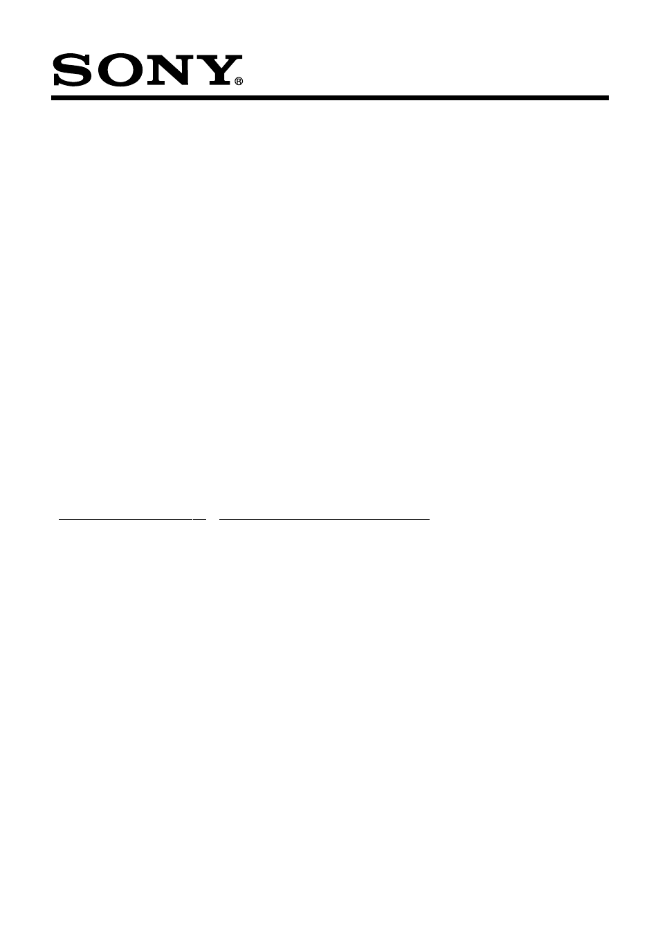 Sony DVP-FX701 User Manual | 1 page