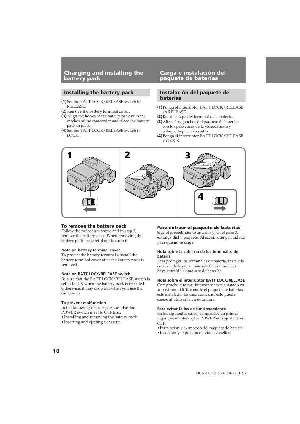 Sony DCR-PC7 User Manual | Page 10 / 92