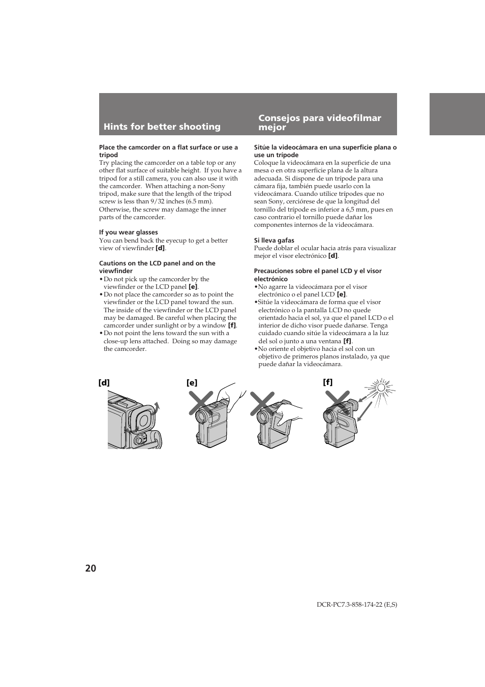 Sony DCR-PC7 User Manual | Page 20 / 92