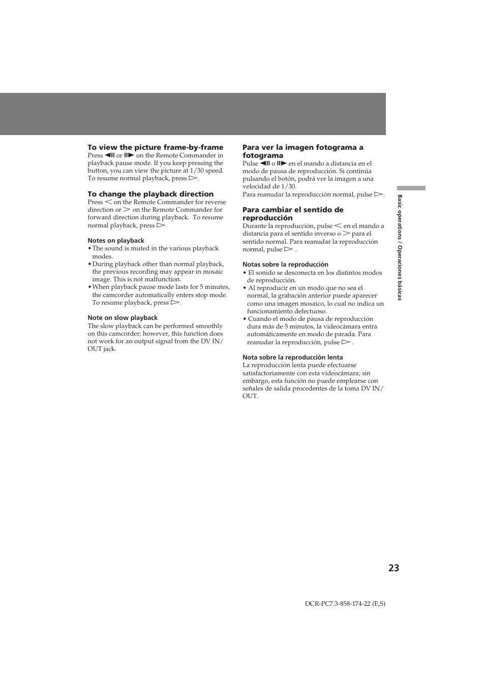 Sony DCR-PC7 User Manual | Page 23 / 92