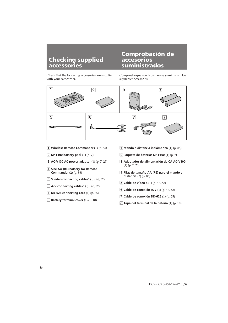 Sony DCR-PC7 User Manual | Page 6 / 92