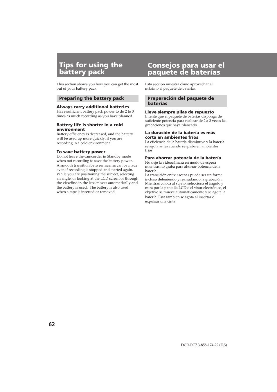 Sony DCR-PC7 User Manual | Page 62 / 92