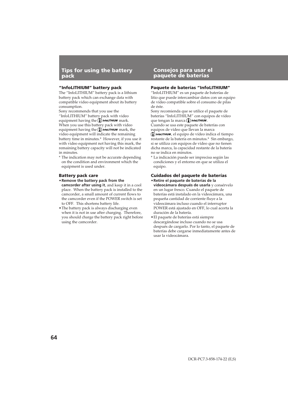 Sony DCR-PC7 User Manual | Page 64 / 92