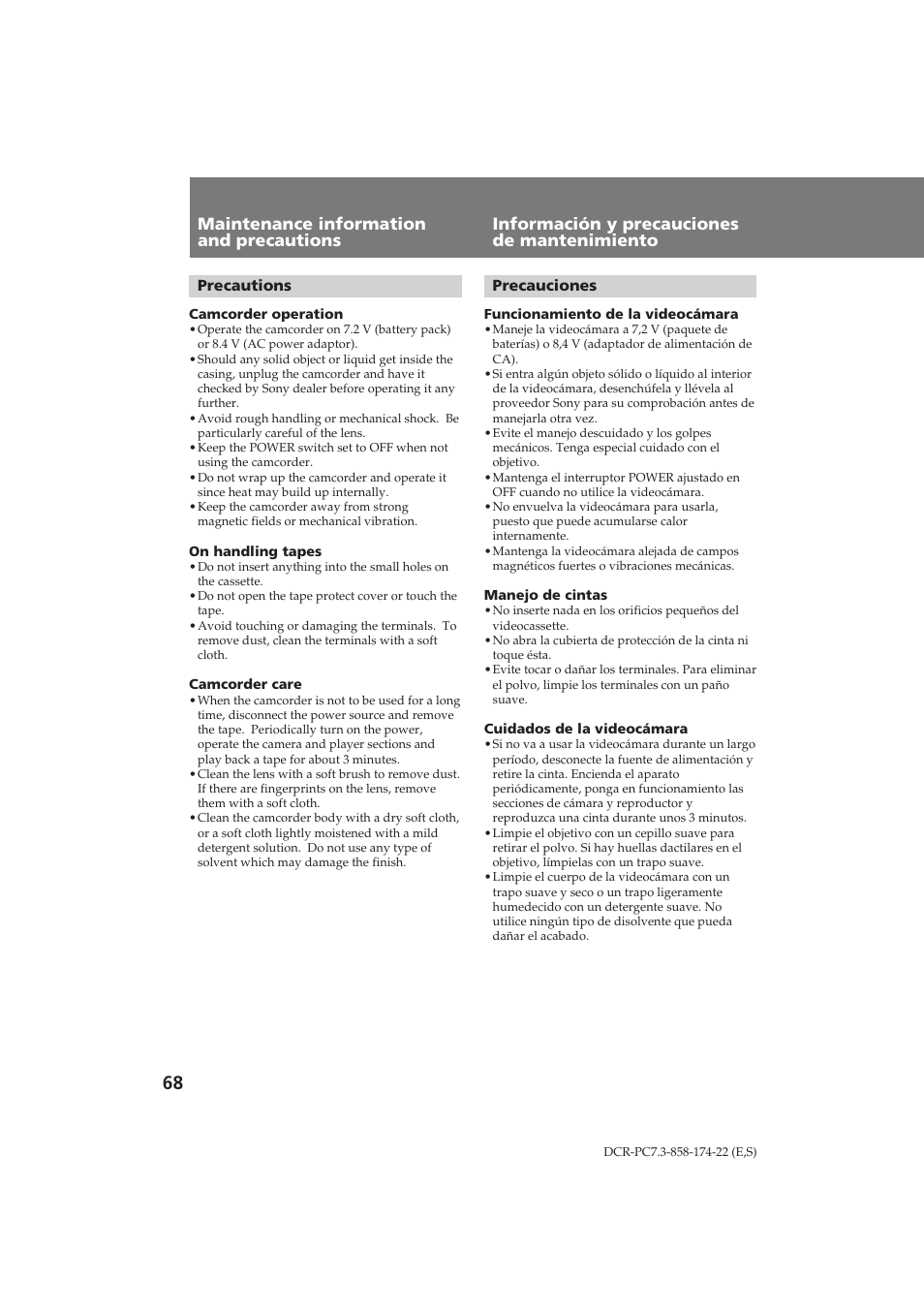 Sony DCR-PC7 User Manual | Page 68 / 92