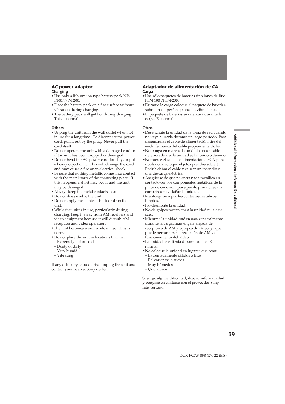 Sony DCR-PC7 User Manual | Page 69 / 92