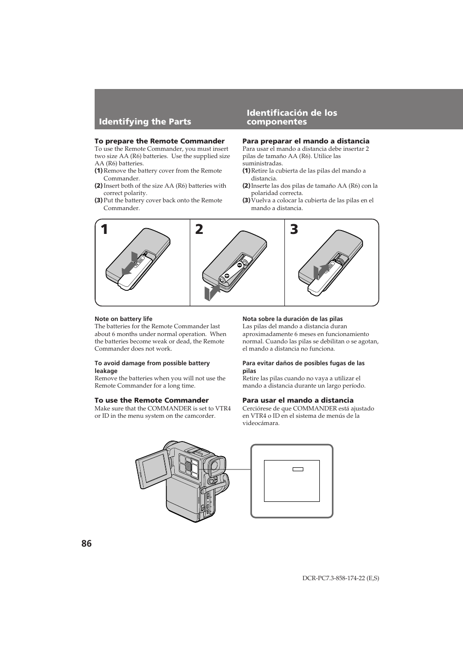 Sony DCR-PC7 User Manual | Page 86 / 92