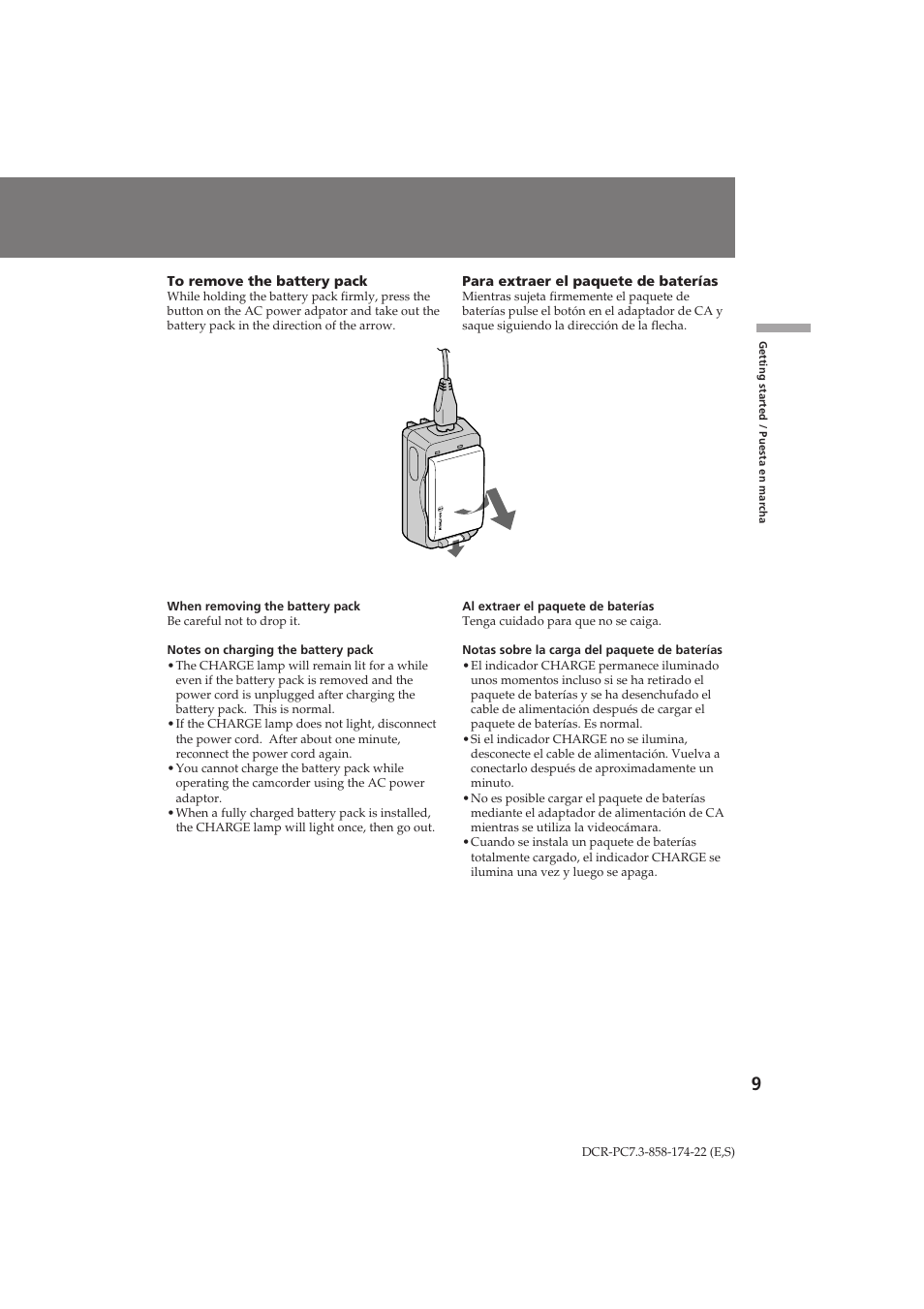 Sony DCR-PC7 User Manual | Page 9 / 92