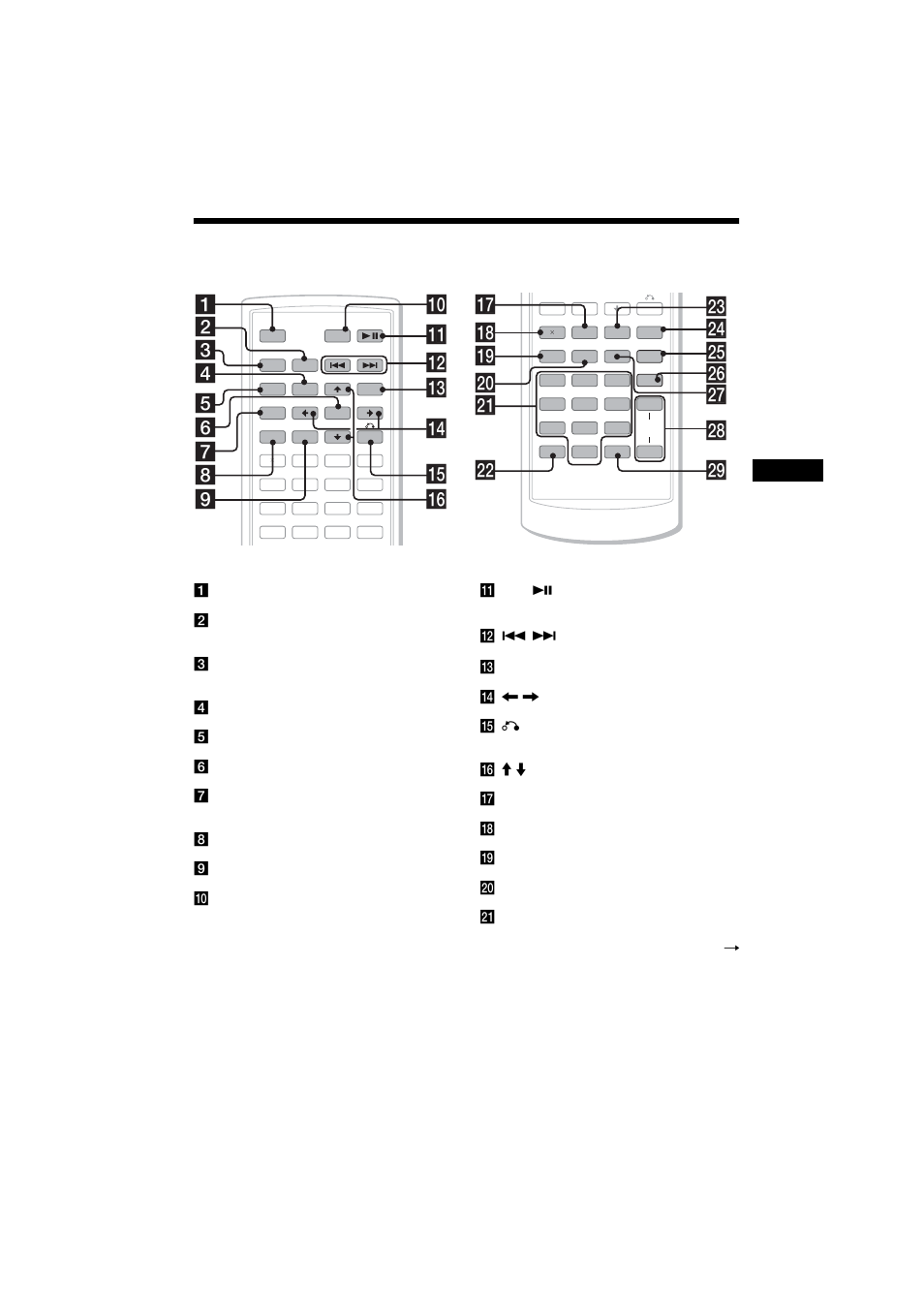 Wd wf wl wk wj wh wg qj qk ql w; wa ws | Sony MEX-R5 User Manual | Page 11 / 288