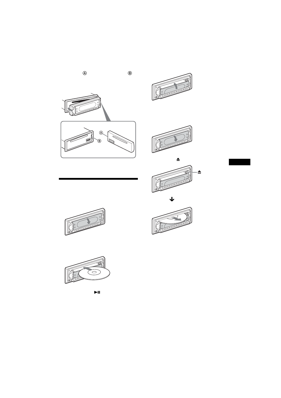 Insertion du disque dans l’appareil | Sony MEX-R5 User Manual | Page 121 / 288