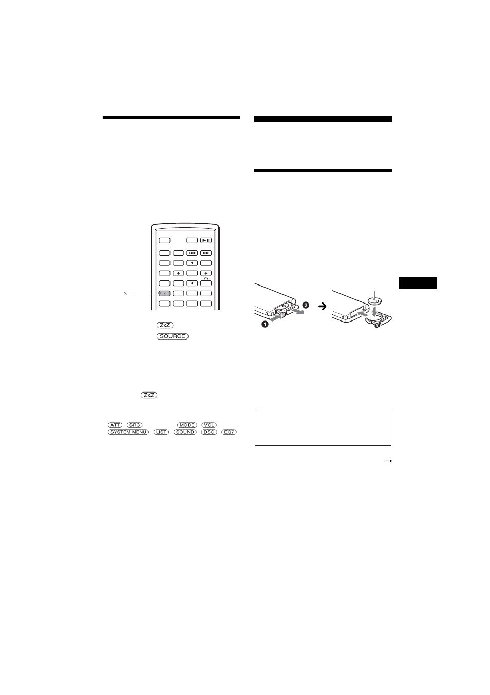 Commutation de la sortie avant/arrière, Zone ° zone, Informations complémentaires | Entretien, Zone × zone, Ce 45 | Sony MEX-R5 User Manual | Page 157 / 288