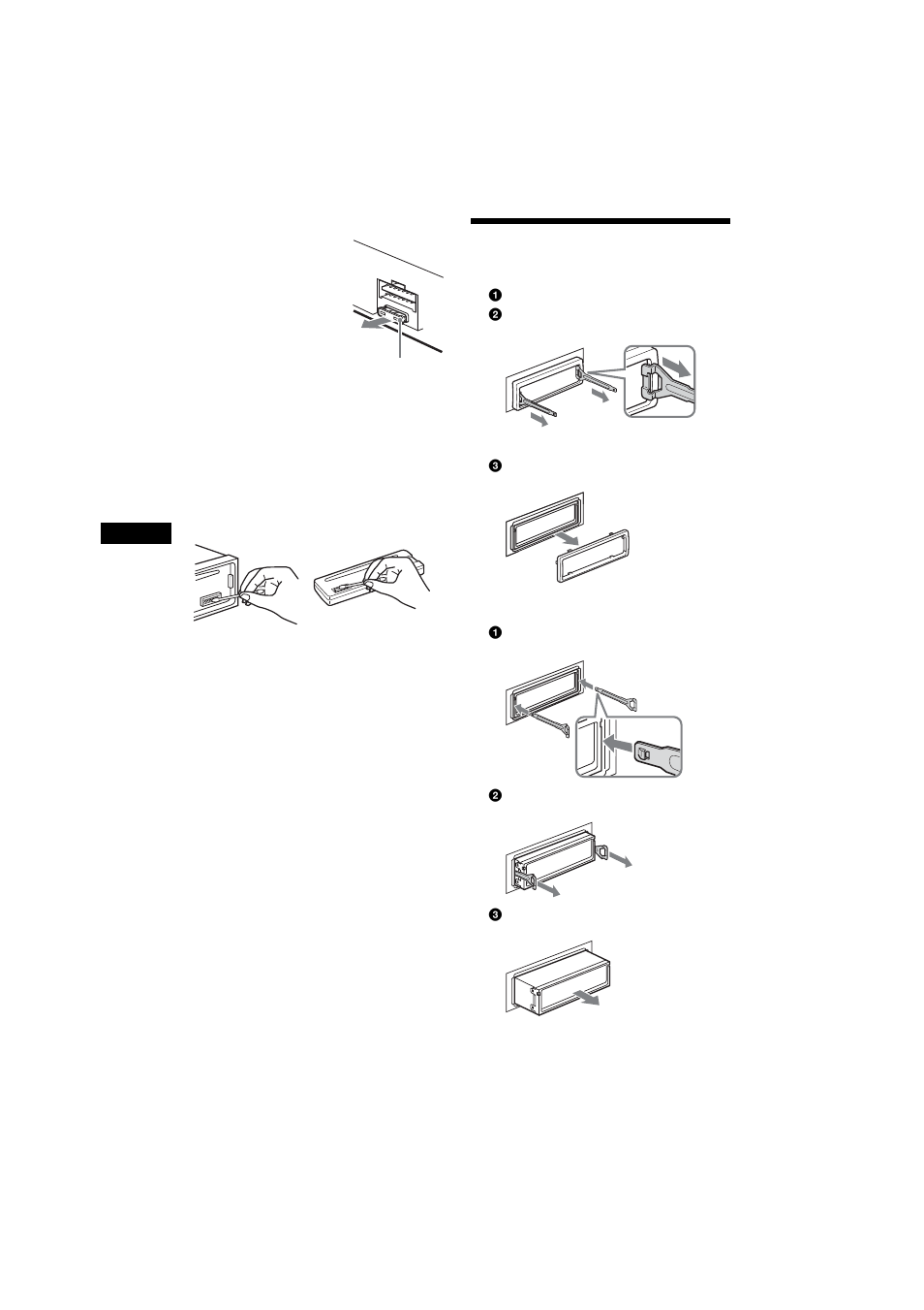 Démontage de l’appareil | Sony MEX-R5 User Manual | Page 158 / 288