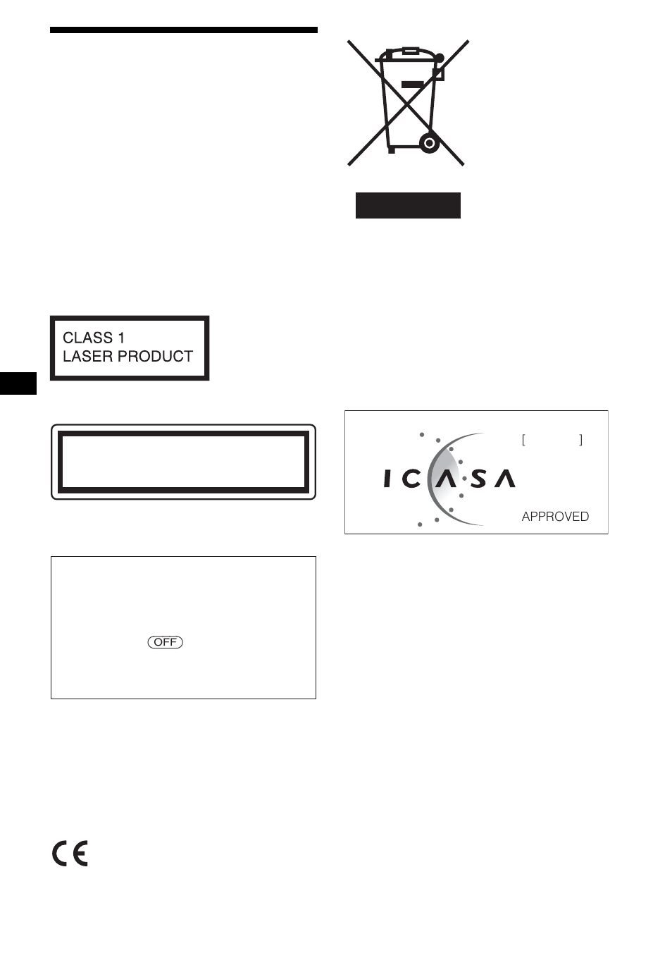 2avvertenza | Sony MEX-R5 User Manual | Page 172 / 288