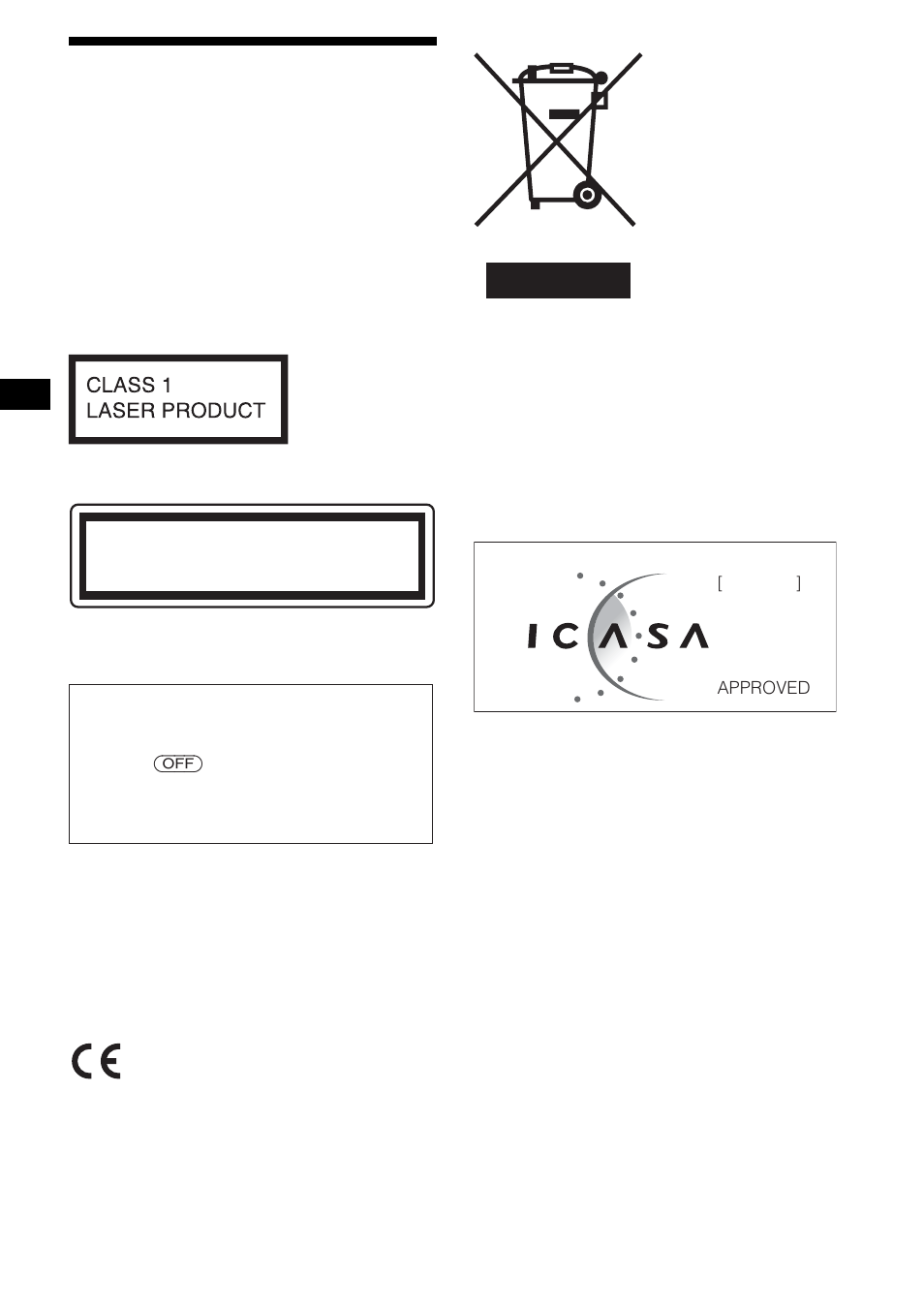 2warning | Sony MEX-R5 User Manual | Page 2 / 288