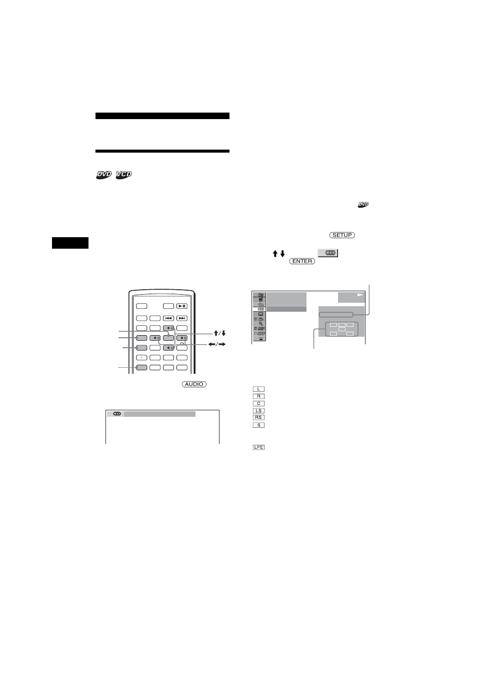 Various dvd operations, Changing the audio channels, Checking the program format | Sony MEX-R5 User Manual | Page 22 / 288