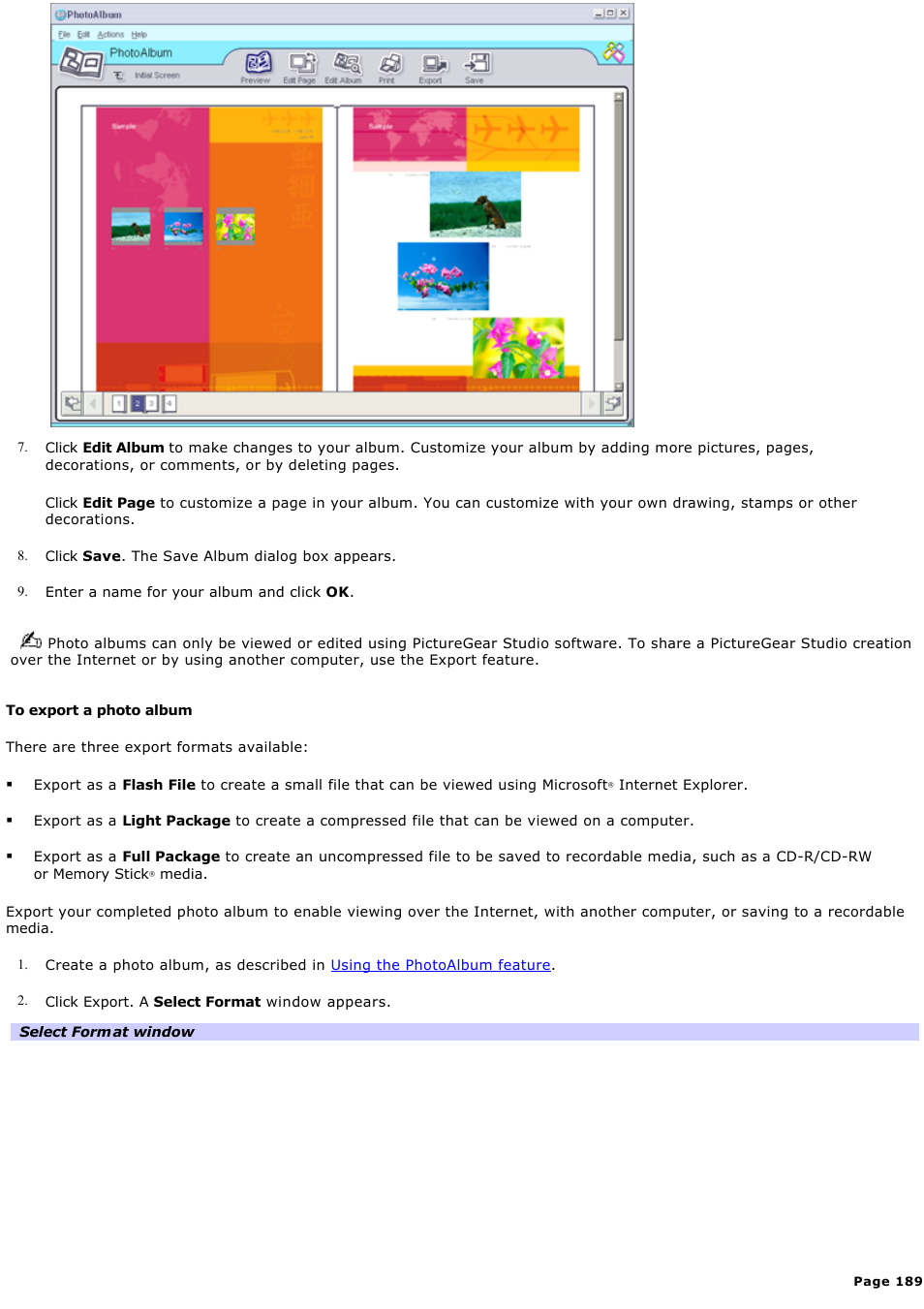 Sony PCG-GRX700K User Manual | Page 189 / 212